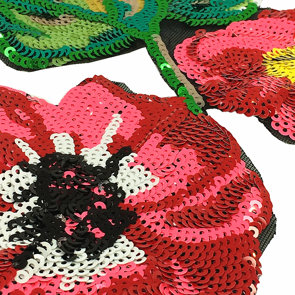 2 шт. патчи с блестками 22 х18 см|flower patch|patches for clothingflower patches clothing |