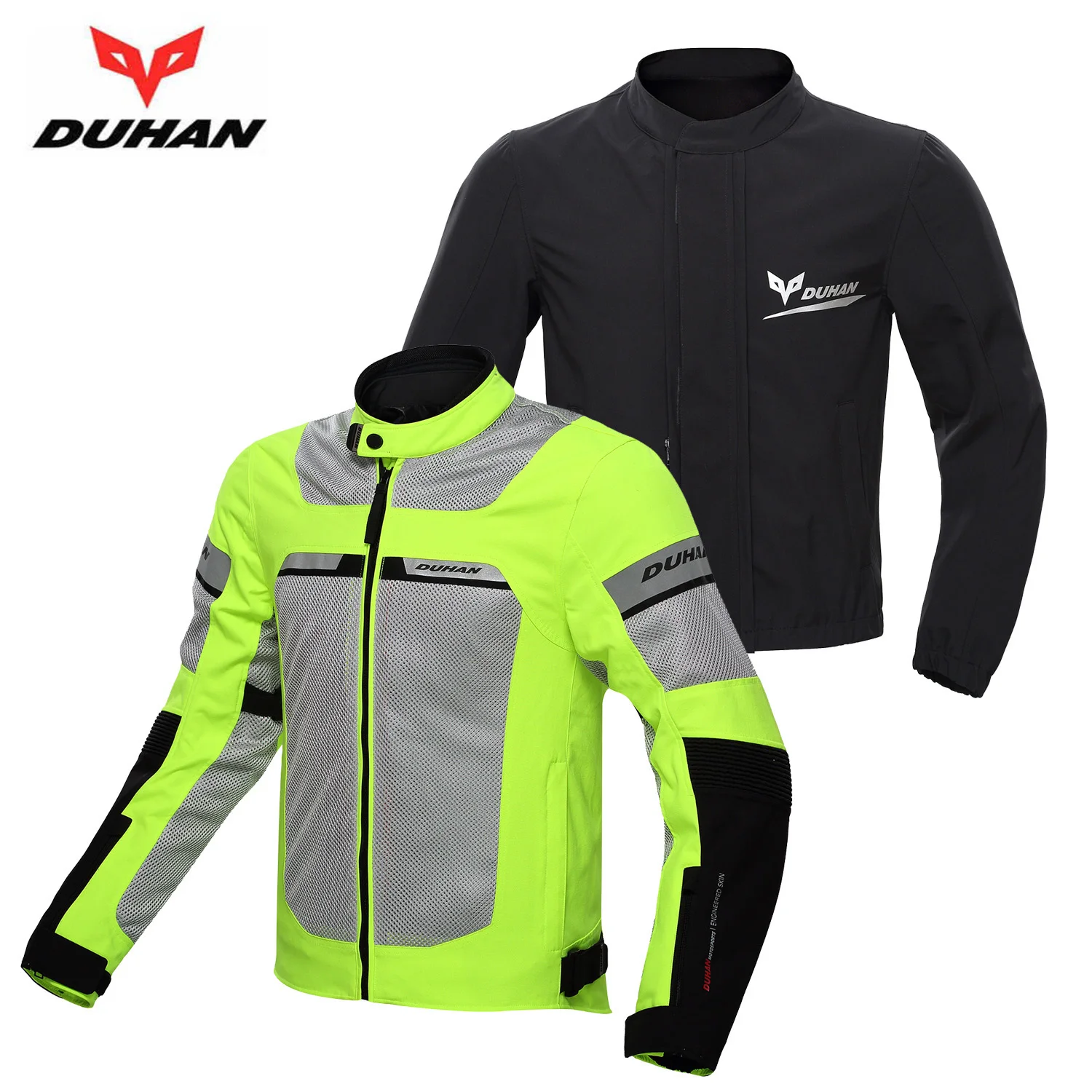 

DUHAN Men Motocross Riding Clothes Motorcycle Racing Jacket Windproof Summer Breathable Jackets Clothing With Waterproof Lining