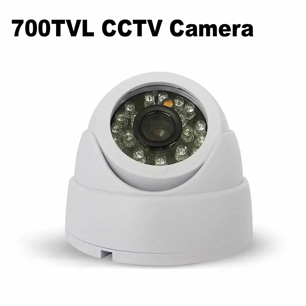

700TVL Serveillance Camera Dome CCTV Security Camera 24pcs IRCUT Leds Night Vision ABS Material Color Image Indoor