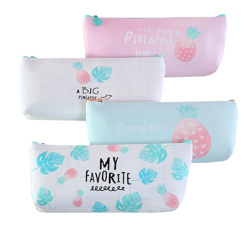 

10packs/lot Version Of The Small Fresh Transparent Literary Flamingo Pen Bag Large Capacity Student Stationery Four Selections