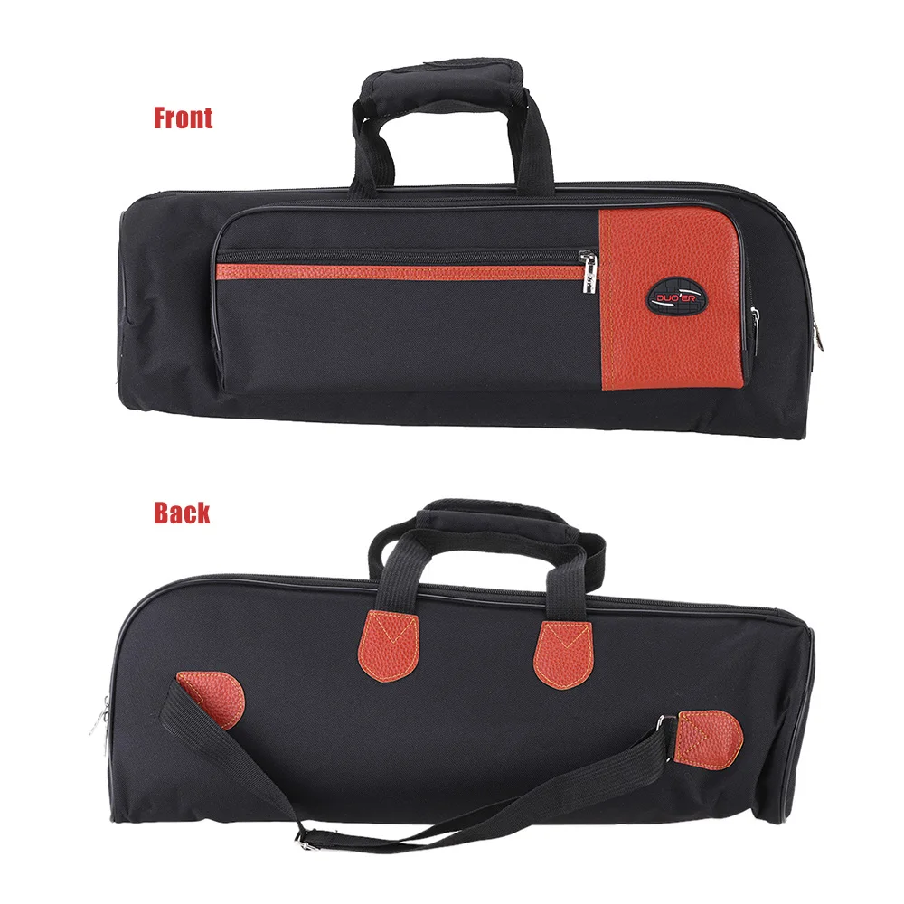 600D Oxford Bag Case with Adjustable Shoulder Strap Pocket 15mm Thicken Padded Foam for Trumpet