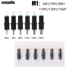 10 шт. Размер M1 Одноразовые стерилизованные иглы для татуировок, Перманентный макияж бровей, тату-ручка, аксессуары для вышивания