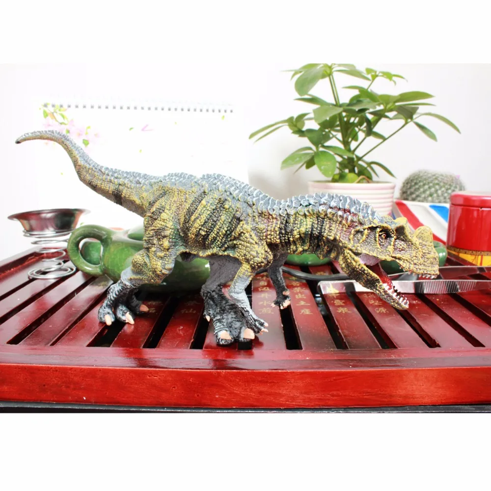 Wiben Юрского периода Ceratosaurus динозавр игрушки Фигурки Животных Модель Коллекция высокого моделирования Рождественский подарок для детей