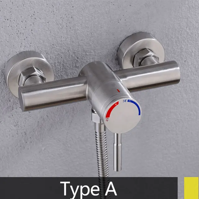 Hownifety Stainless Steel Thermostatic Body or Shower Set Concealed