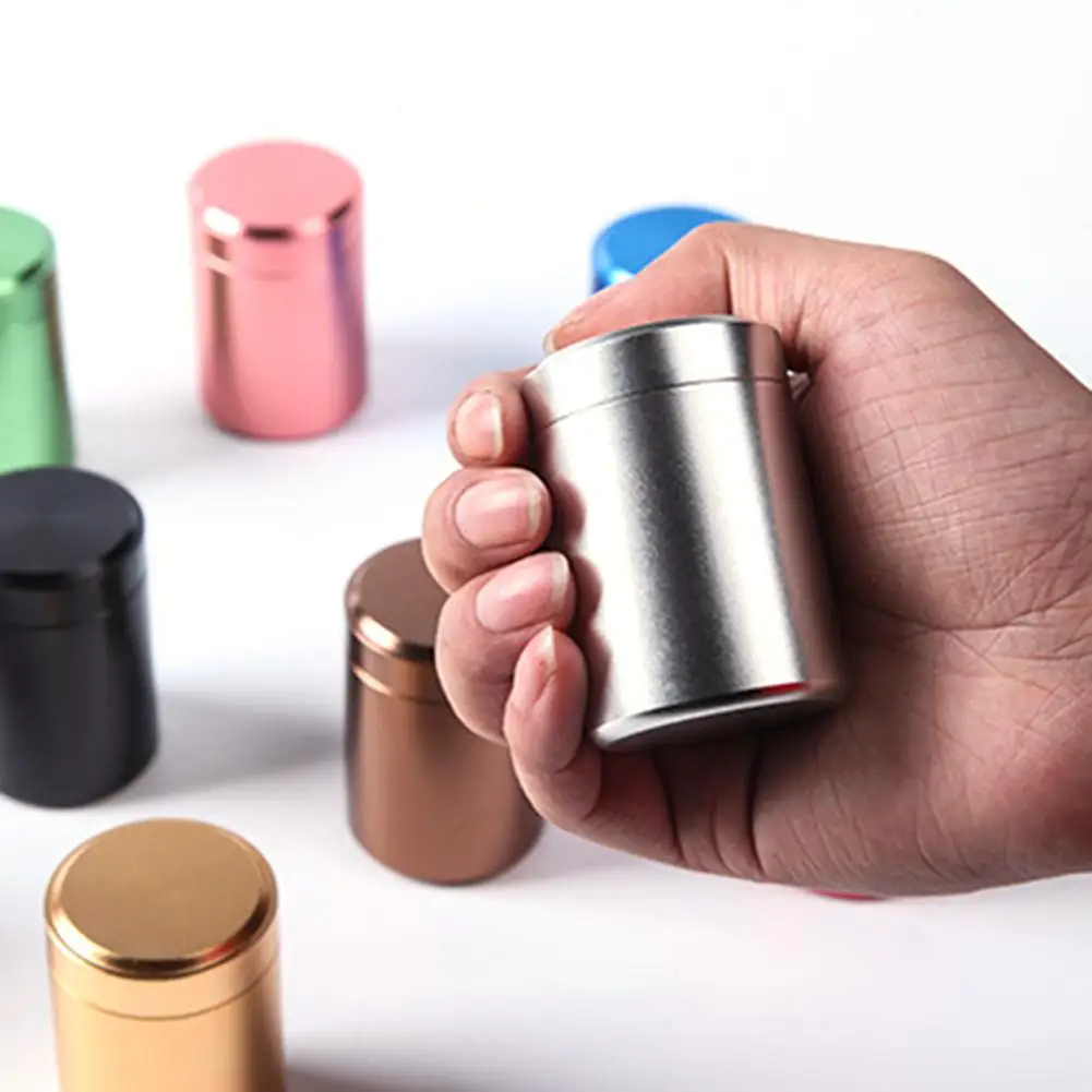 80ml Metal Aluminum Sealed Cans Portable Travel Tea Caddy Airtight Smell Proof Container Stash Jar 3