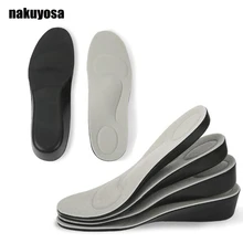 1 пара бархат стелька для увеличения роста для мужчин women1. 5/2. 5/3. 5/4. 5 см растут в высоту, увеличивающая рост; обувная колодка подкладка под пятку подъемная подушка