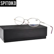 SPITOIKO металлические анти-синие очки для чтения очки Оптическая оправа+ 100~+ 400 JX2208
