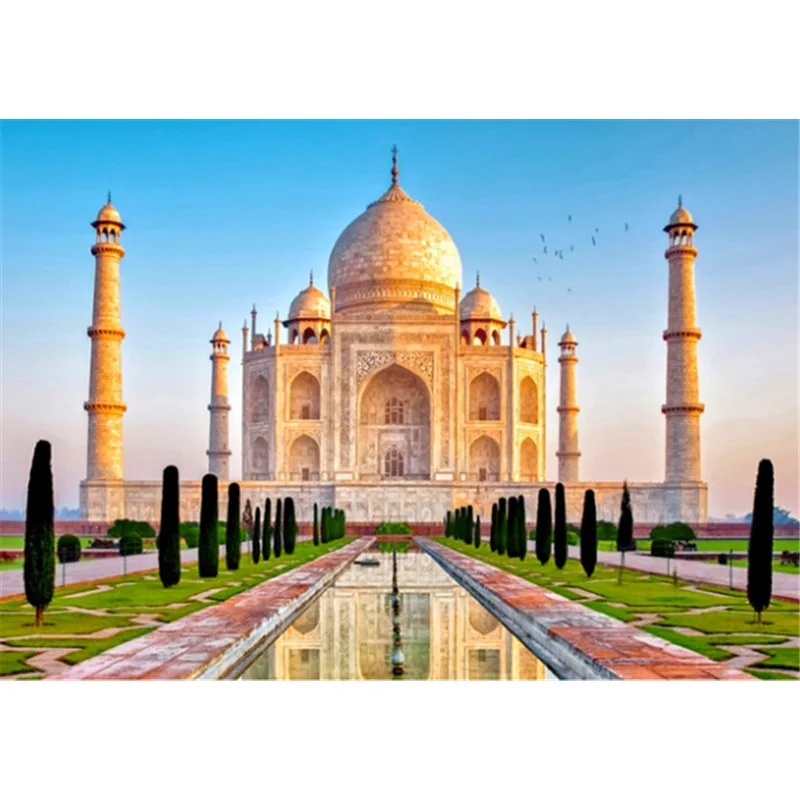 New Arrivals 5D Diamond Painting Cross Stitch Kul Sharif Mosque Needle DIY Religion Diamond Mosaic Embroidery Living Room Decor