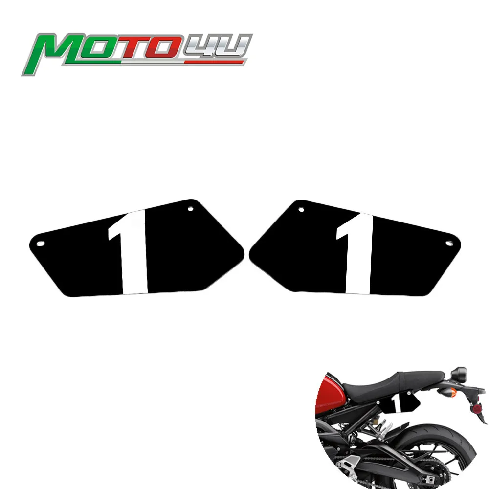 

Stainless Steel Motodemic XSR900 Number Plates Side panel Plates Tops Powder Coated Table NUMBER For Yamaha XSR 900 2016 2017