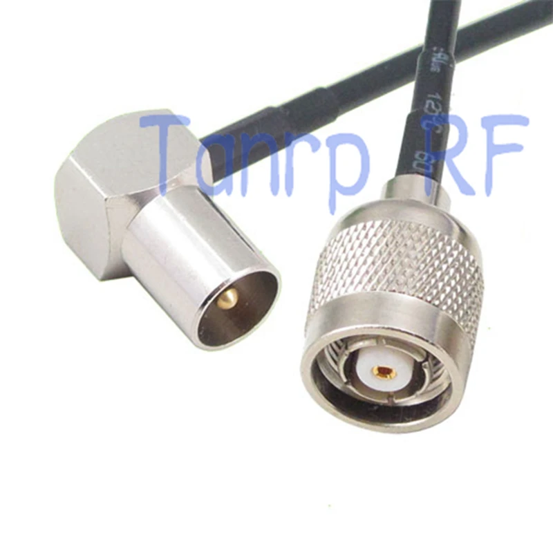 

6in TV male plug to RP-TNC male right angle 90 degree RF adapter 15CM Pigtail coaxial jumper RG174 extension cord cable