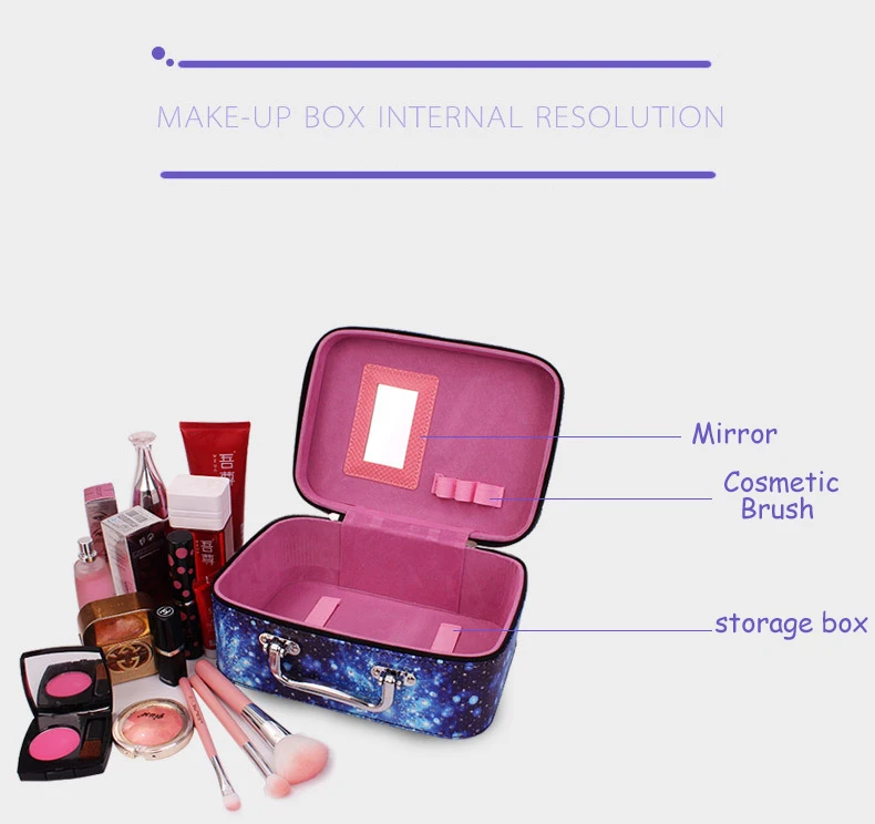 Professional Makeup косметичка водостойкая Женская мода Makeup Box Make Up Organizer большая сумка для хранения багажа дорожная сумка сумки