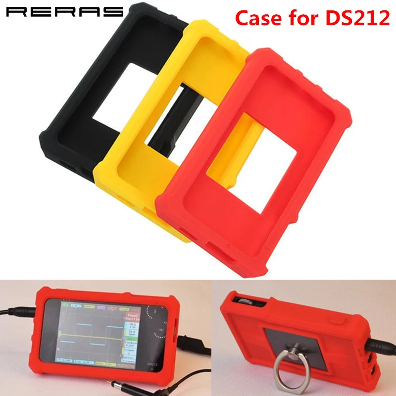 DS212 Case Silicone Protective Case with Ring Stand for DS212 Mini Digital Oscilloscope DS212 Case Silicone Protective Case with Ring Stand for DS212 Mini Digital Oscilloscope
