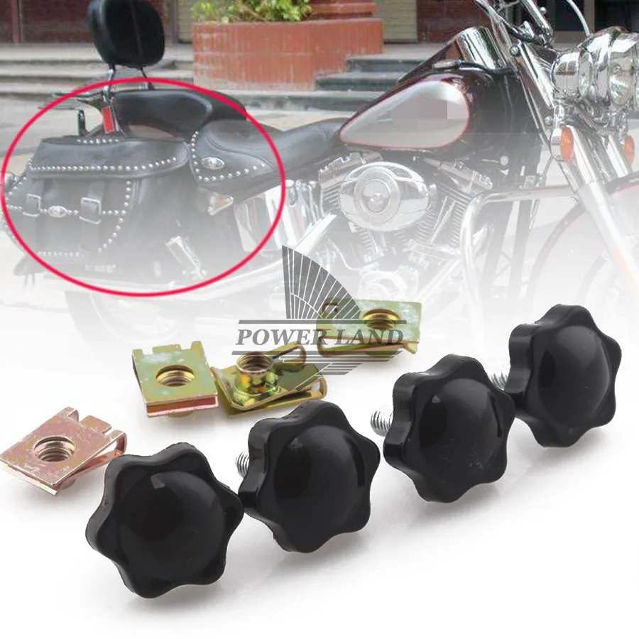 

Thumb Screw Saddlebag Mounting Locks Quick Release/Anti-Theft Fits For Harley Touring FLH FLT 93-13