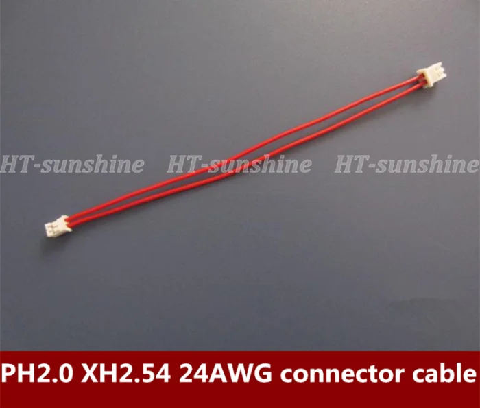 

500pcs/lot PH2.0mm and XH2.54mm terminal line 2pin double electronic line connecting line Freeshipping via DHL