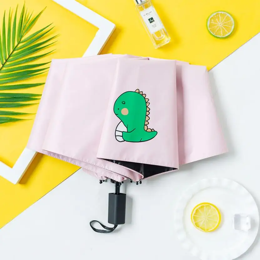 

Super Cute Cartoon Dinosaur Pattern Umbrella Child Rain Anti uv Parasol Lovely Green Pink Yellow Umbrellas Kids Paraguas SP084