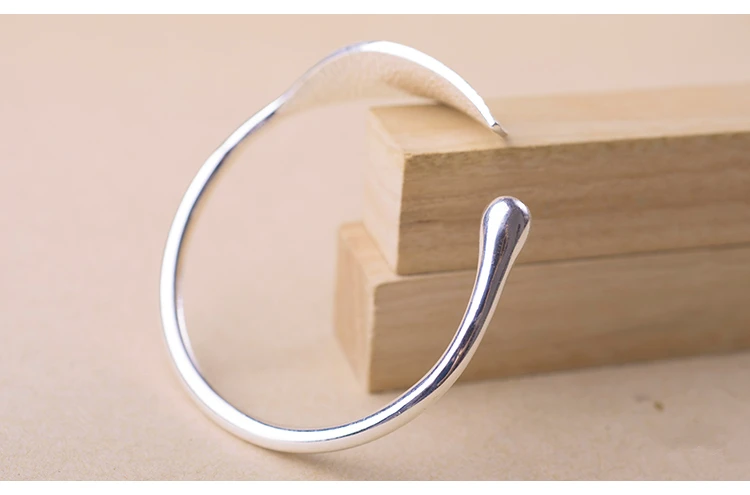 Silver Plated Leaf Charm Bracelets & Bangles For Women Wedding Adjustable Bracelet Pulseira Feminina SL206 - Image 5