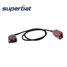 Superbat Fakra D прямой разъем типа "Джек" в Fakra Jack правый угол помощью соединительного 1 м RG174 антенна Соединительный зажим
