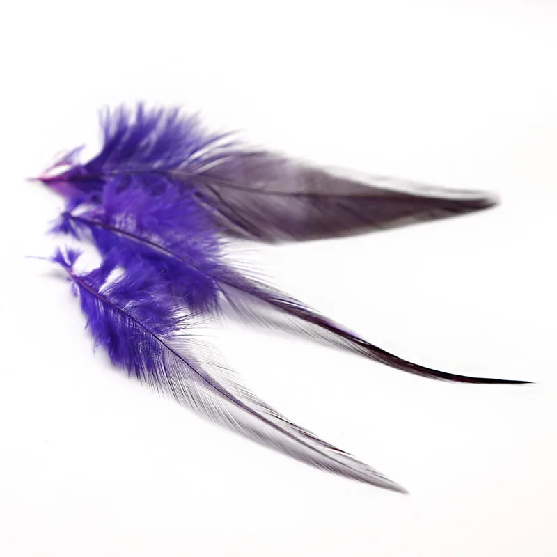 Высокое качество 100 шт Heasant перо, 4-" /10-15 см натуральный цвет и окрашенные перья для рукоделия ювелирных изделий Аксессуары для изготовления - Цвет: Purple