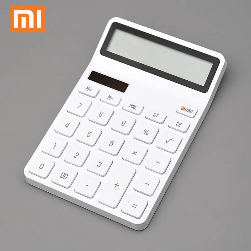 

XIAOMI LEMO Desktop Calculator Photoelectric Dual Drive 12 Number Display Automatic Shutdown Calculator For Office Finance