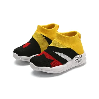

children socks tenis baby kids boots for girls boys autumn rubber fashion boots casual flat mesh sock baby boots