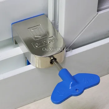 

Brand New Sliding door and window locks aluminum alloy plastic steel window limit anti-theft lock Children safety Prevent Lock