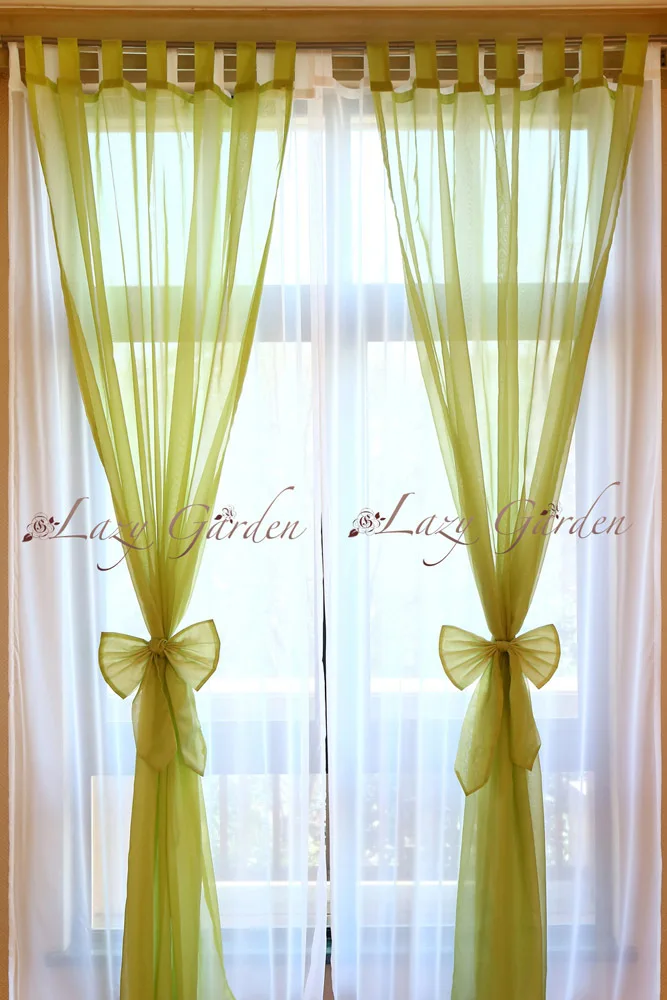 EnvÃo gratis estilo europeo color sólido de la gasa cortinas de la ventana juego para sala.jpg Juegos de sala verde