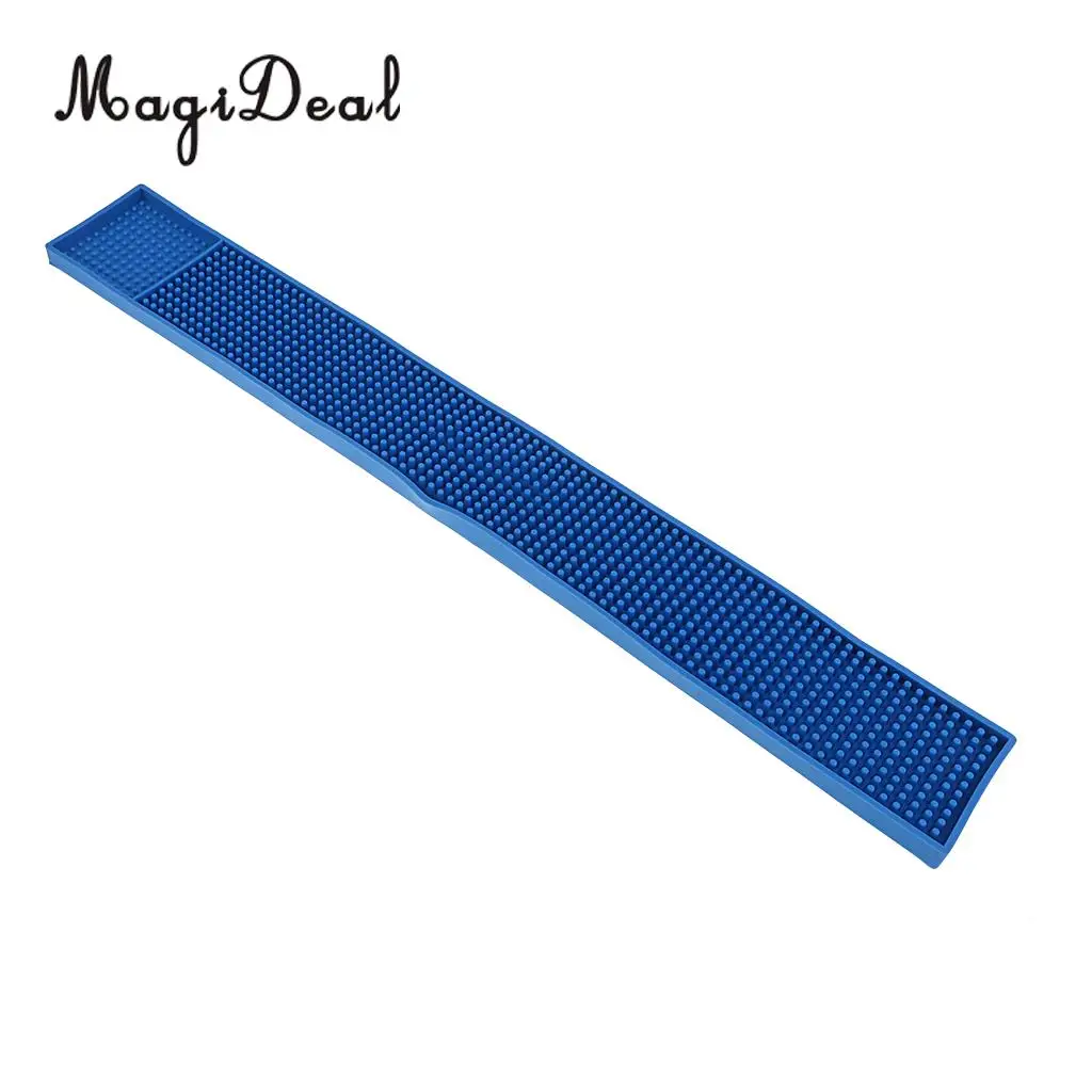 Bar Mat PVC Coaster Bar Service Mat Rubber Waterproof Kitchen Tool Blue