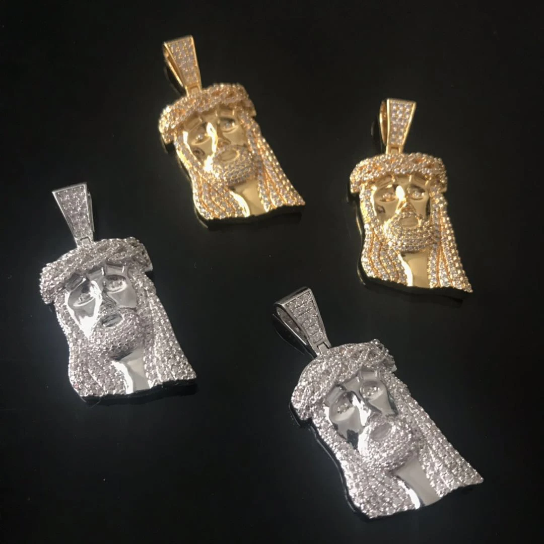 Ювелирные изделия в стиле хип-хоп, кулон с изображением Иисуса