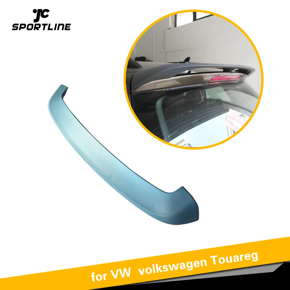 Чехол для VW Volkswagen Touareg 2011-2017 автомобильный Стайлинг АБС матовый серый задний спойлер на Багажник крыло губы