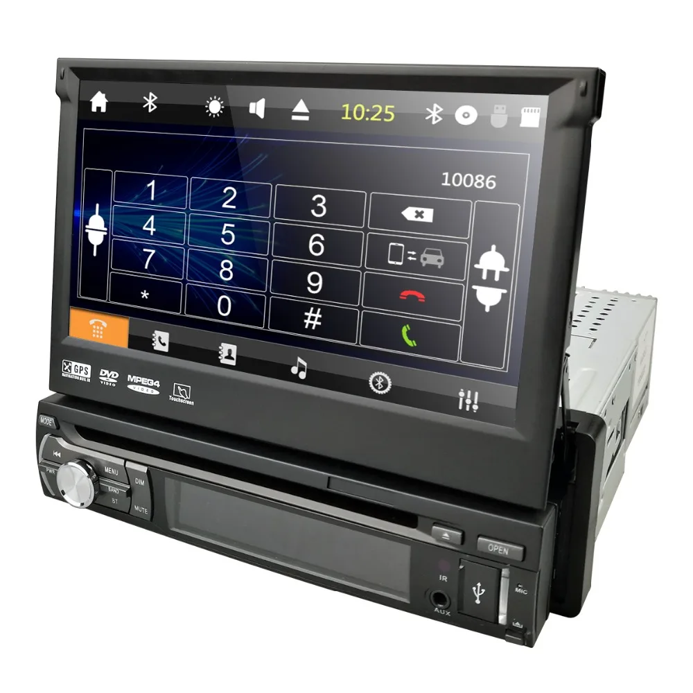 Perfect Single 1 Din 7"Universal Touch screen Car DVD Player With GPS Navi Auto radio Stereo Car Audio DTV Bluetooth USB SD FREE 8G MAPS 0 Perfect Single 1 Din 7"Universal Touch screen Car DVD Player With GPS Navi Auto radio Stereo Car Audio DTV Bluetooth USB SD FREE 8G MAPS 0