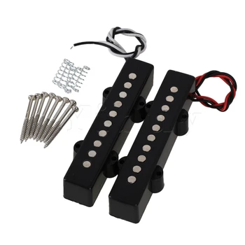 

Yibuy 2 PCS 10x1.7x1.8cm Ceramic Magnet 5-String J Bass Pickup with Open Single Coil