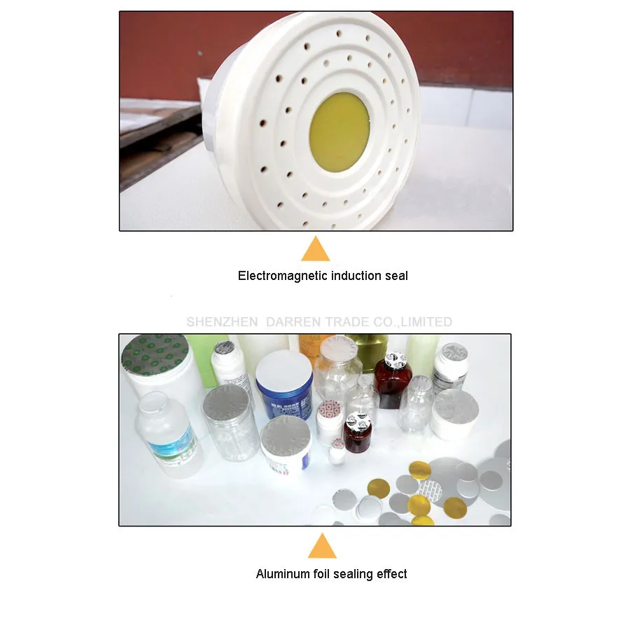 GLF500 машина для запечатывания алюминиевой фольгой электромагнитной индукции запайки Быстрая Работа непрерывный индукционный герметик