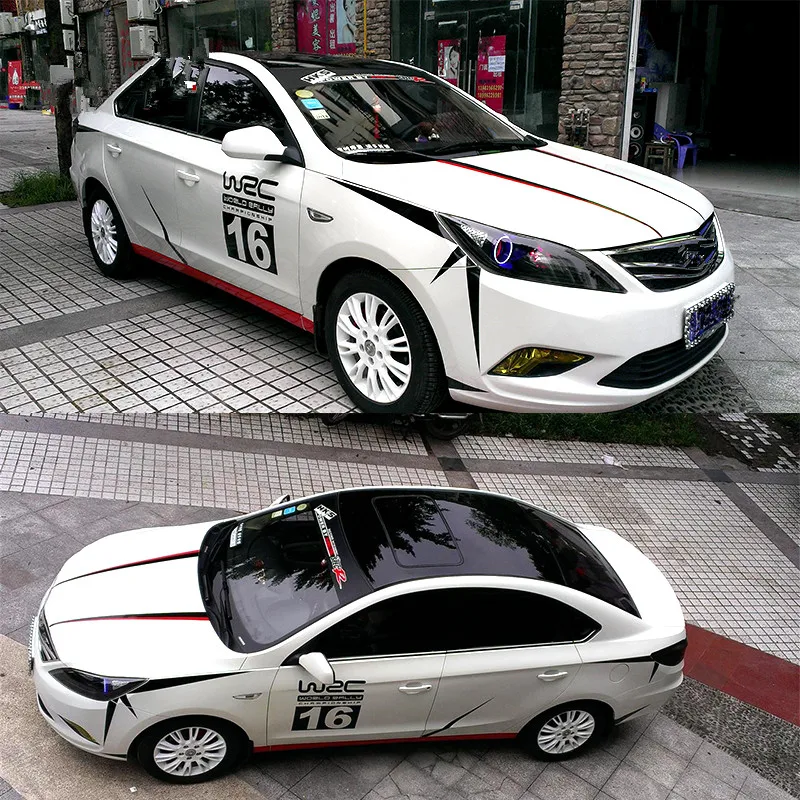 Универсальный набор крючков 2 стороны WRC 07 стикер автомобиля для Chevrolet Cruze