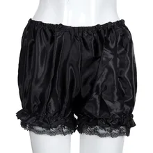 Повседневные женские шорты для сна, Классические шаровары, летние пижамные шорты из гладкого материала, кружевные короткие шорты, женские шорты