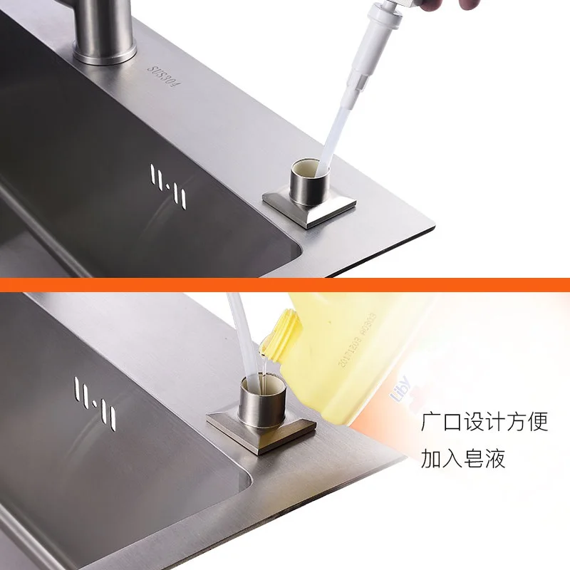 304 Soap Dispenser, Solid Brass High Quality Built In Deck Mount Pump Countertop Kitchen Sink Soap Dispenser Set With ABS Pump 304 Soap Dispenser, Solid Brass High Quality Built In Deck Mount Pump Countertop Kitchen Sink Soap Dispenser Set With ABS Pump