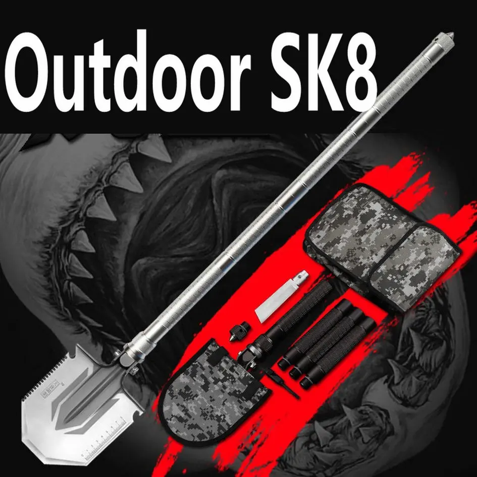 Multi Camping Shovels Survival Tools Multifunctional Folding Chinese Military Hunting Fishing Utility Shovel Spade | Спорт и