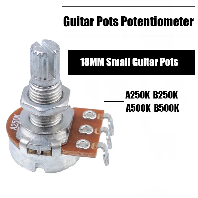 Full Size Long Split shaft 18mm Guitar Pots Potentiometer For Guitar