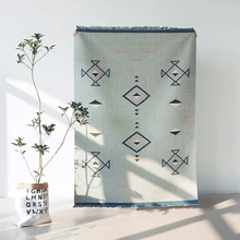 Шерсть kilim Ковры Геометрическая Богемия индийский Ковры плед розовый зеленый полосатый современный дизайн Иран скандинавском стиле