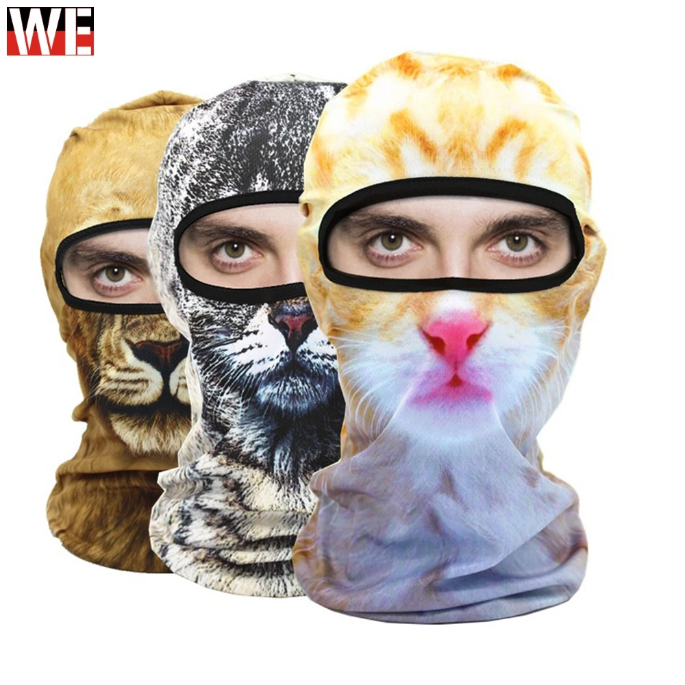 

WOSAWE Motorcycle Balaclava Face Mask Men's Outdoor Sports Windproof head Mask animal pattern motocross face mask motorcycle