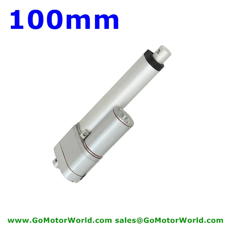 

Mini linear actuator with Potentiometer position signal feedback 24V 12V 100mm stroke 900N 90KG load 80mm/s speed
