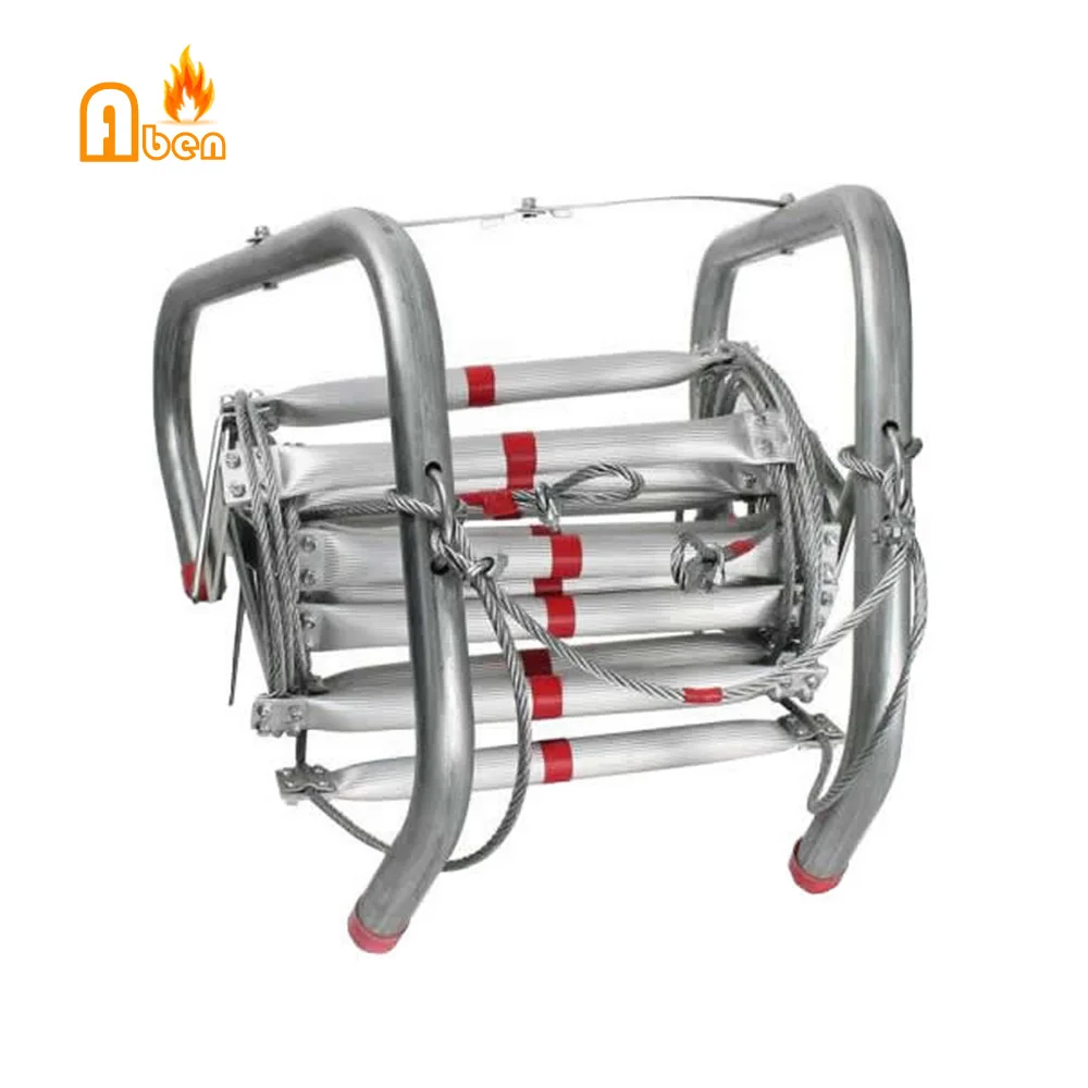 

Free shipping can load 700kg 10 Meter Folding Aluminium Fire Rescue Ladder