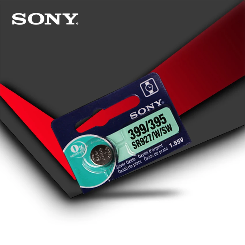 

1pc Sony 100% Original 395 SR927SW 399 SR927W LR927 AG7 1.55V Watch Battery SR927SW 395 Button Coin Cell MADE IN JAPAN
