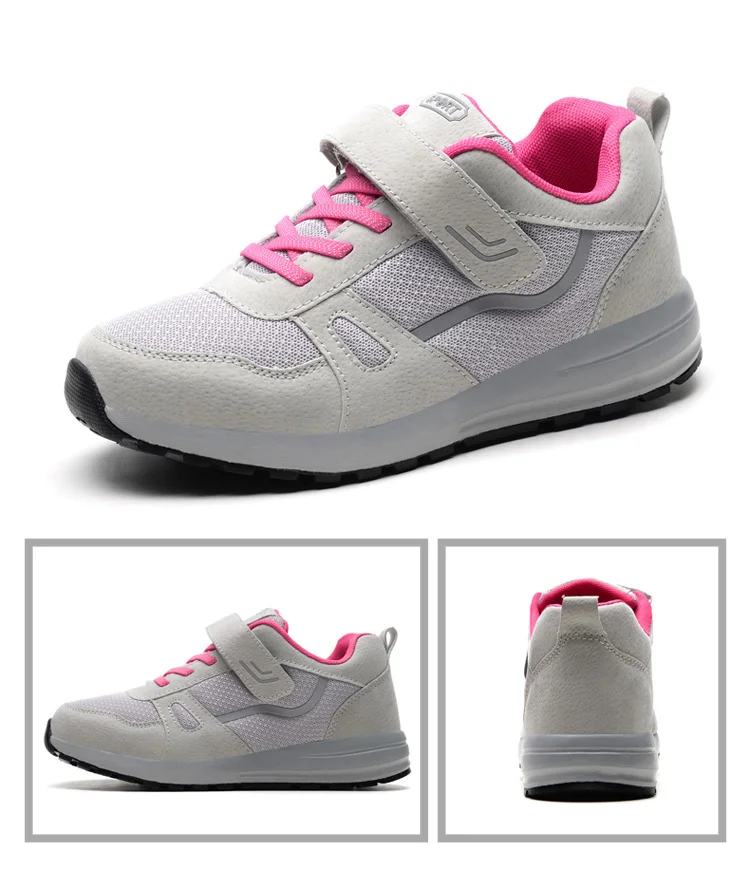 Breathable Unisex Casual Shoes 2018 Lace Up Valentine Sneakers Women Trainers Outdoor Sport Mesh Shoes For Mother Fitness XZ62 (42)