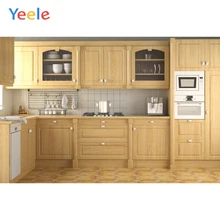 Yeele деревянный кухонный фон аккуратный шкаф виниловая фотосессия фотография Фон фотографический фон для фотостудии