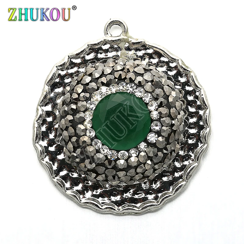 

25x27mm Brass Cubic Zirconia Charms Pendants for DIY Jewelry Findings Accessories, Hole: 1mm, Model: VD265
