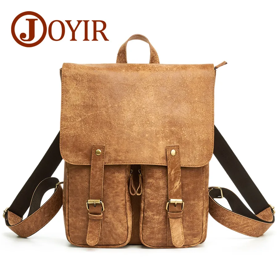 

Brand Design men backpack waterproof Genuine leather School Bags for College Students Big Capacity Laptop Backbag male Packsack