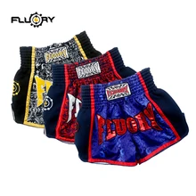 Fluory/3 цвета, детские шорты muay thai, шорты для бокса с цветочным принтом, новая модель, шорты mma для детей(для мальчиков и девочек
