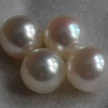 10 мм AAA натуральный круглый полупросверленный пресноводный свободный жемчуг