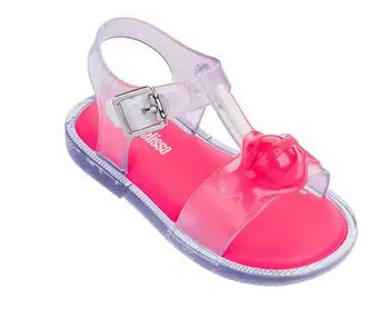 

Melissa Shoes Lollipop Mini 2019 New Summer Princess Style Jelly Shoe Girl Non-slip Kids Beach Sandal Toddler Girls Sandals