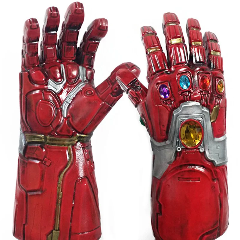 Мстители 4 эндмейд Железный человек Tony Stark Infinity Gauntlet супергерой Бесконечность камень косплей перчатки Гибкие пальцы 1:1 Хэллоуин